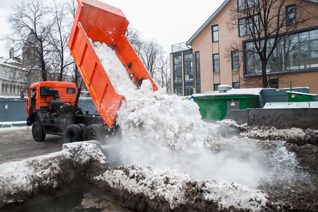 Утилизация снега с помщью канализации