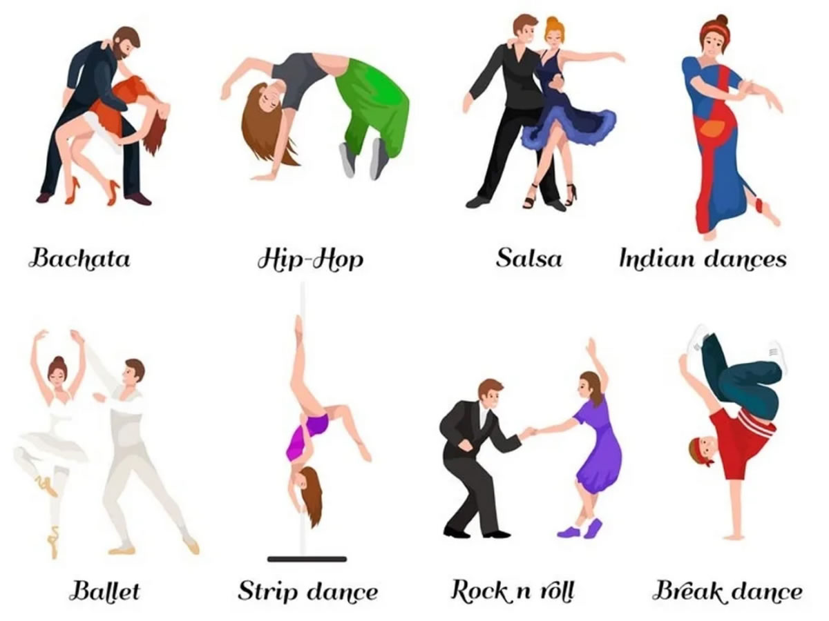Выбор стилей танцев для обучения