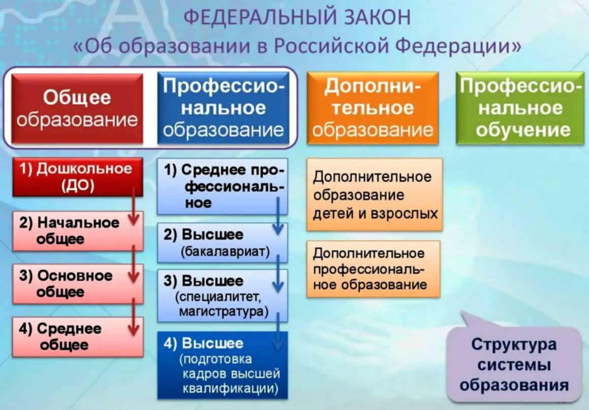 Структура образования в РФ