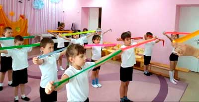 Занятия в физкультурой в подготовительной группе детского сада