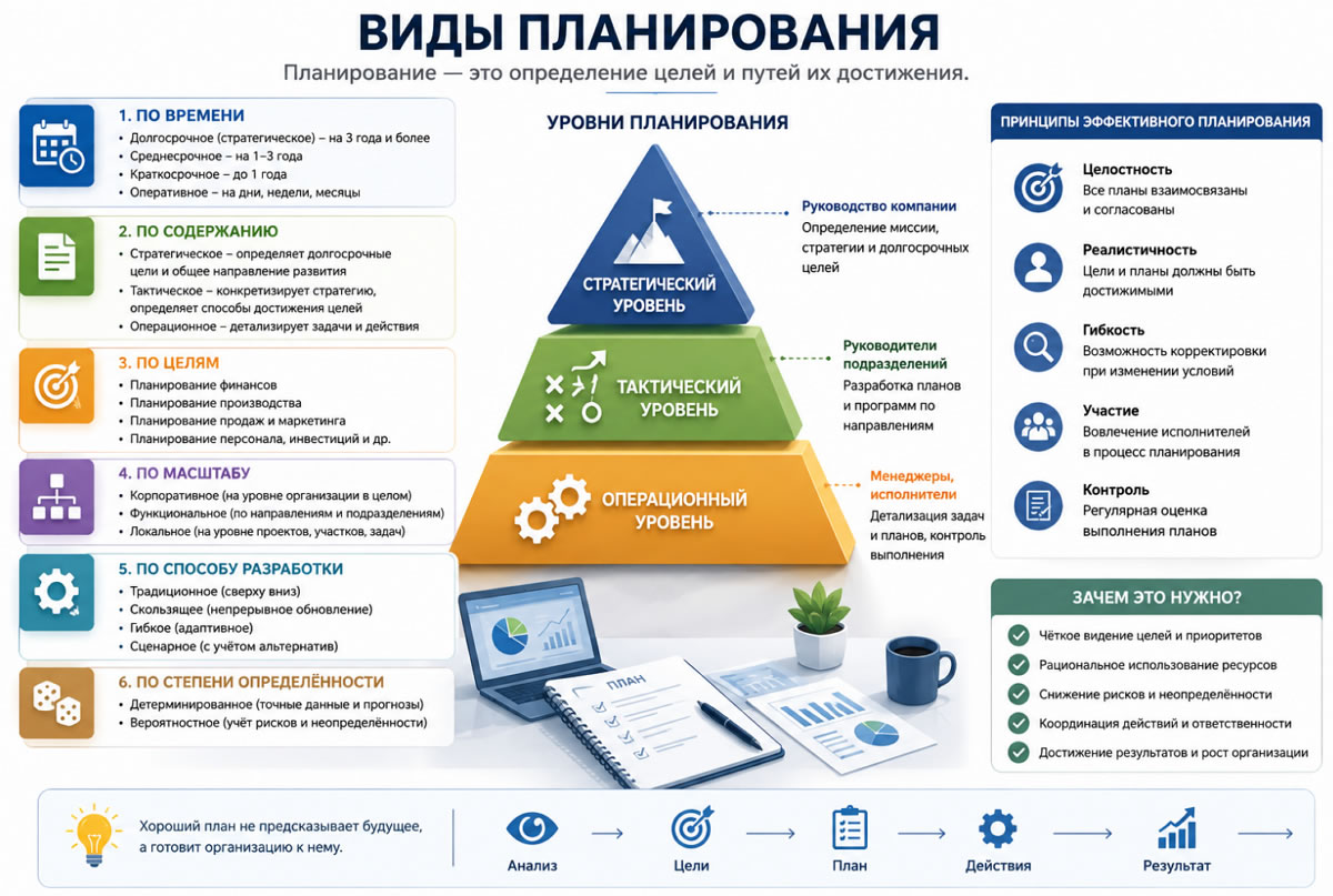 Таблица вариантов планирования