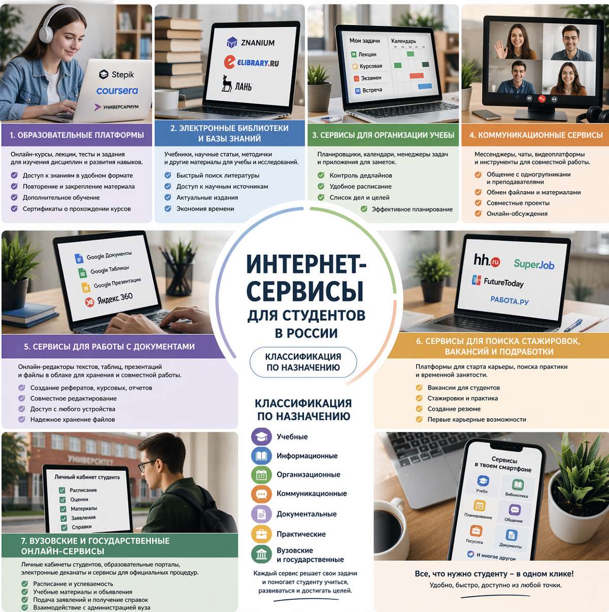 Интернет-сервисы для студентов и школьников