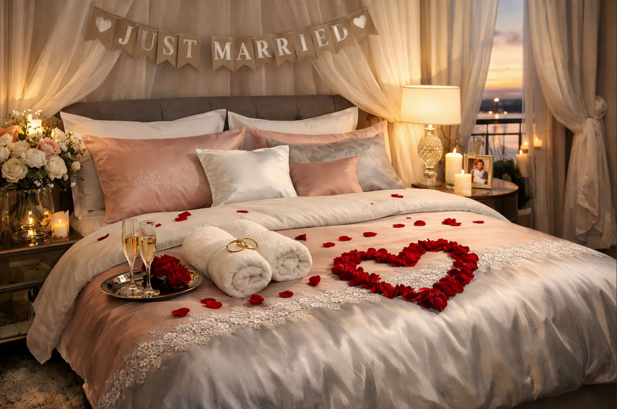 Комплект красивого постельного белья