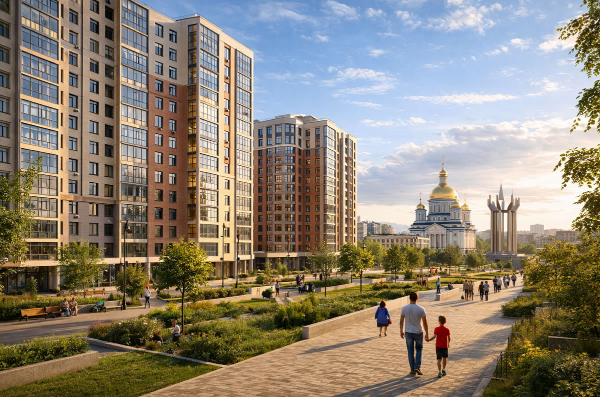 Активная застройка областного города