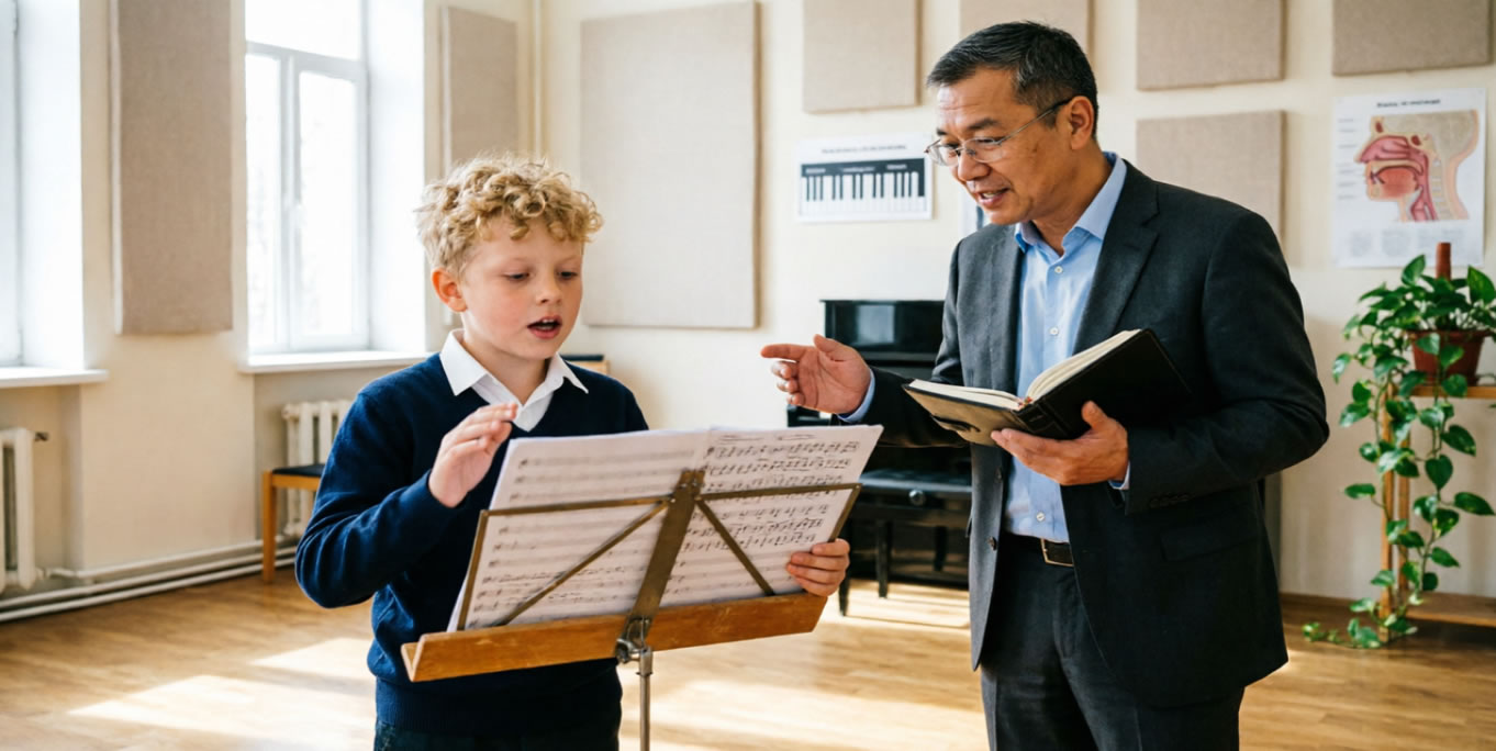 Урок вокала
		 