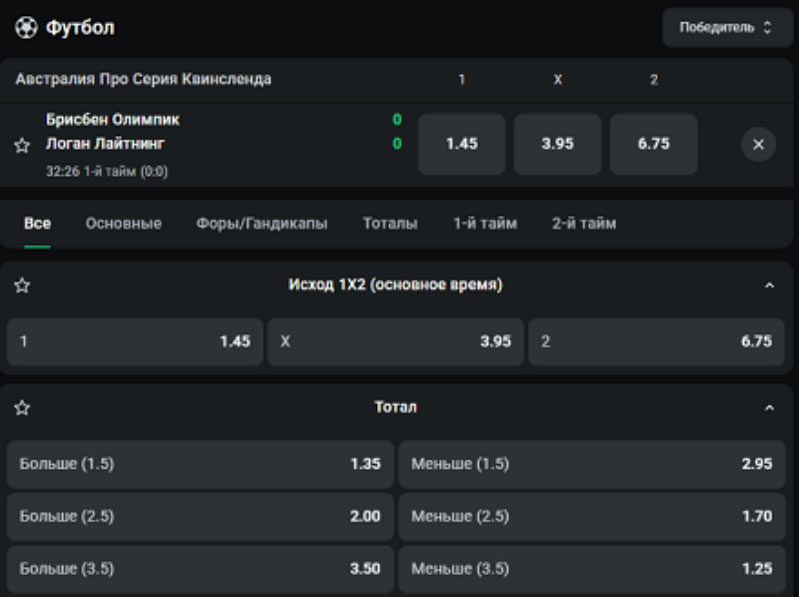 ставка на спортивное событие