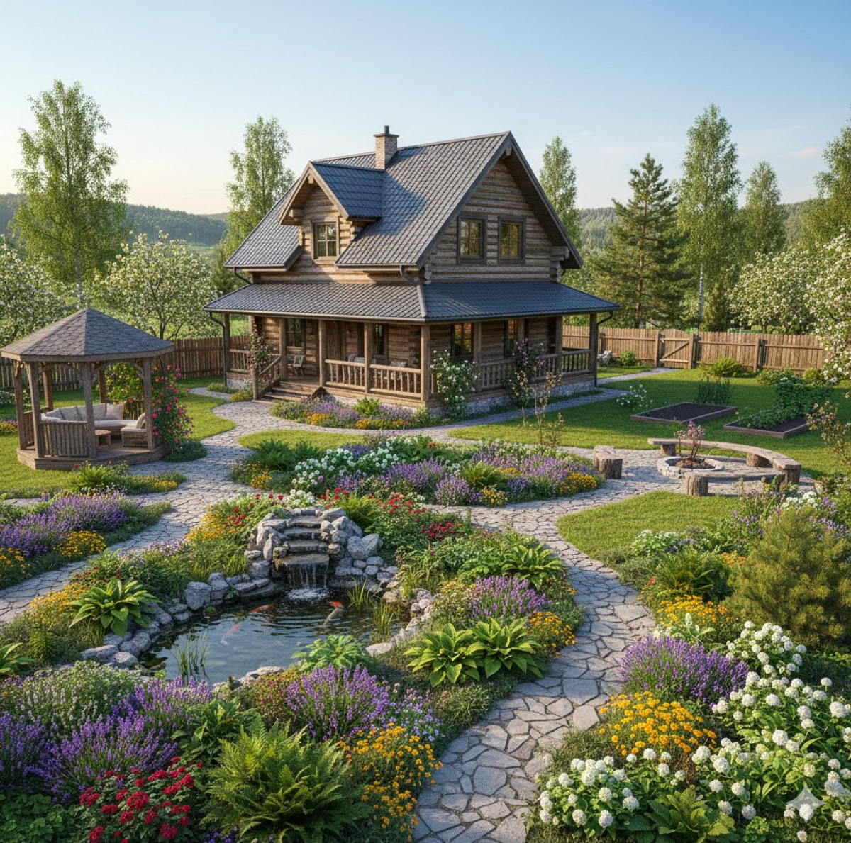 Дома из сруба на дачном участке