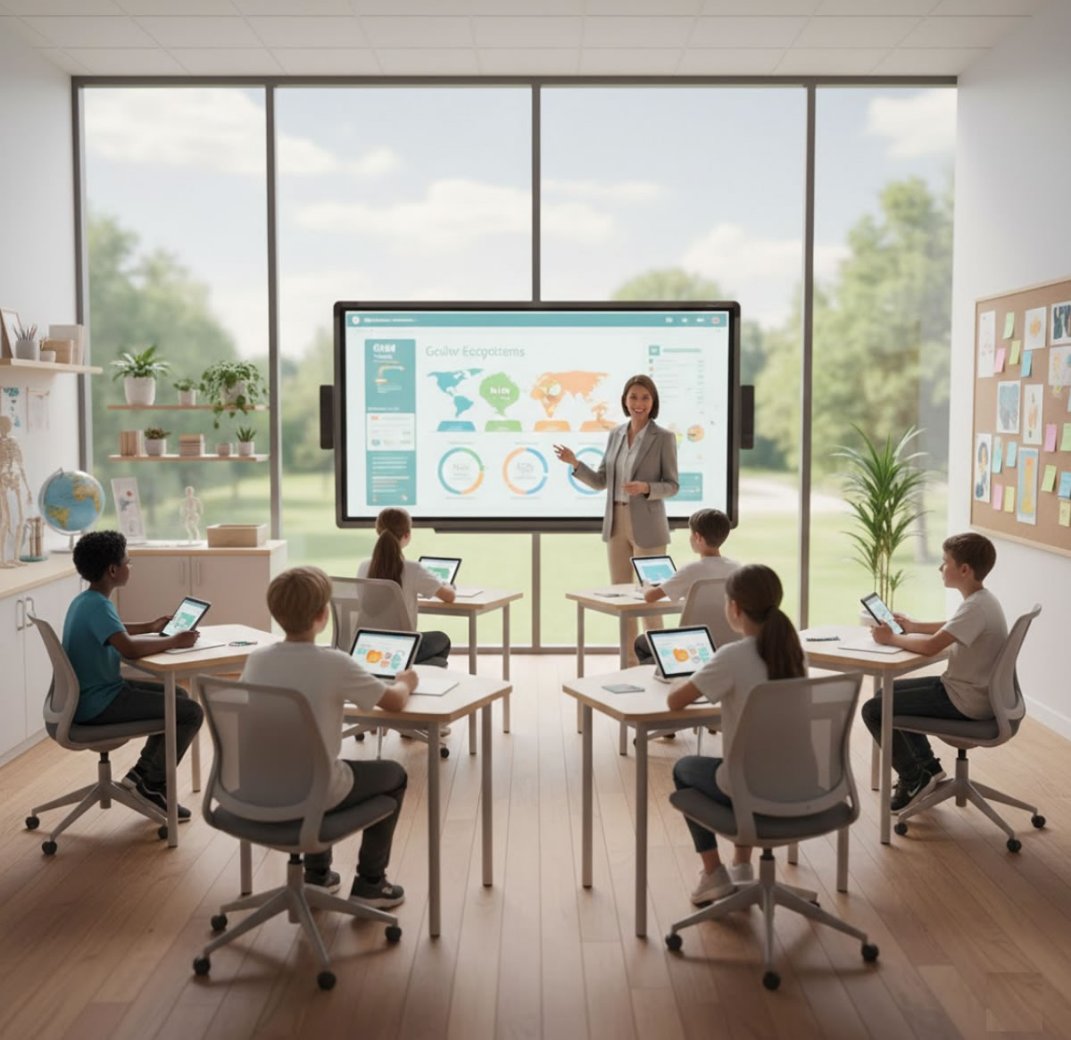 Небольшое учеников в классе позволяет уделять больше внимания каждому ученику