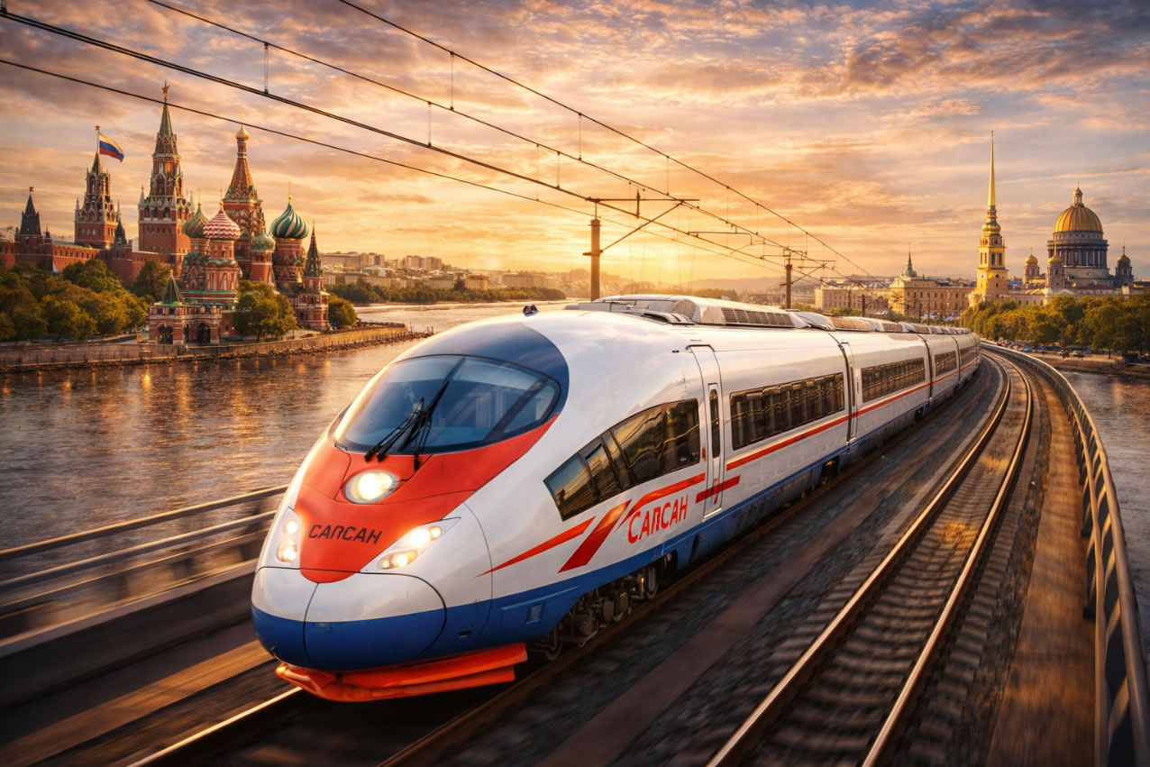 Высокоскоростные поезда Сасан связывают крупные города России