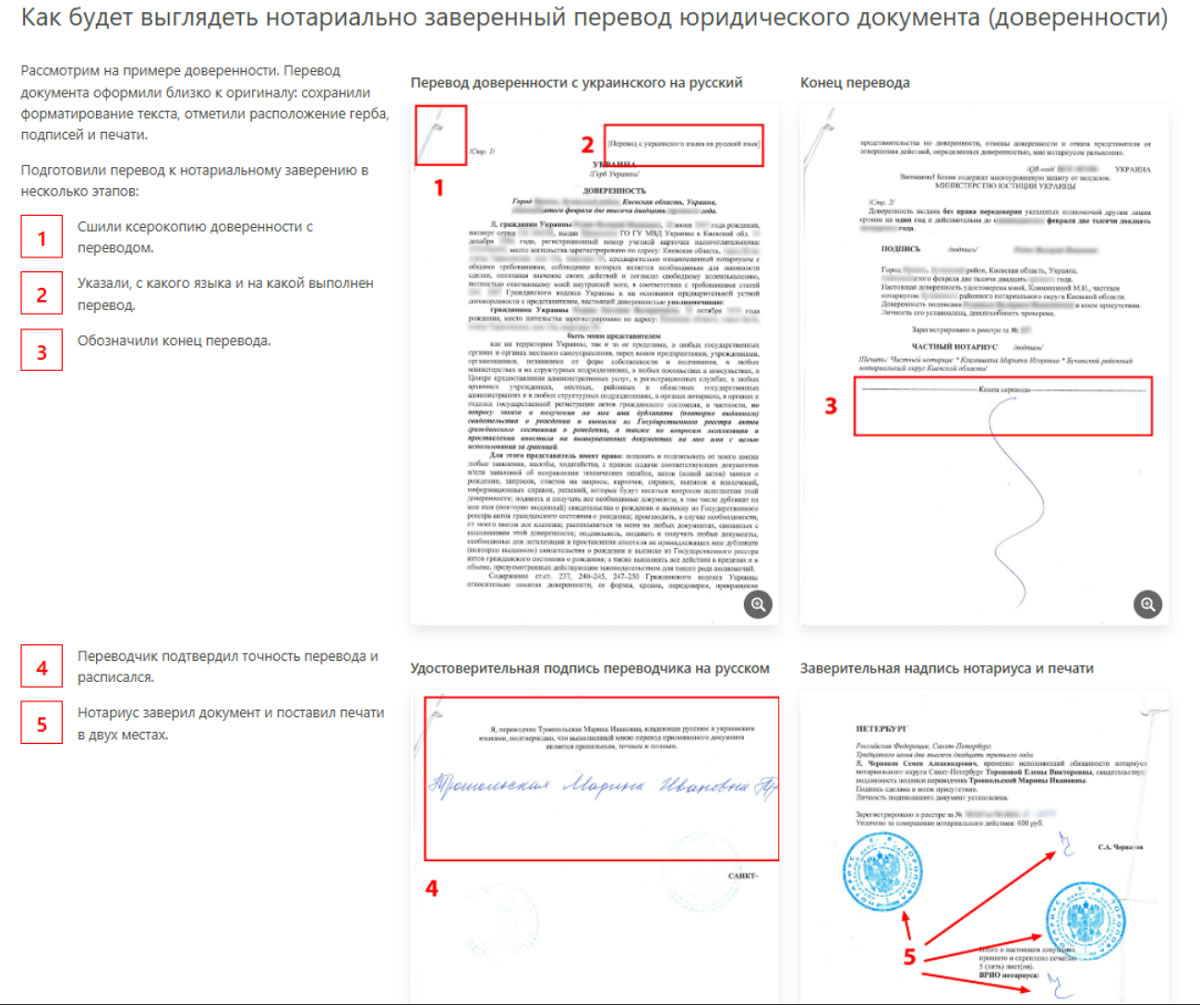 Пример ошибочного перевода