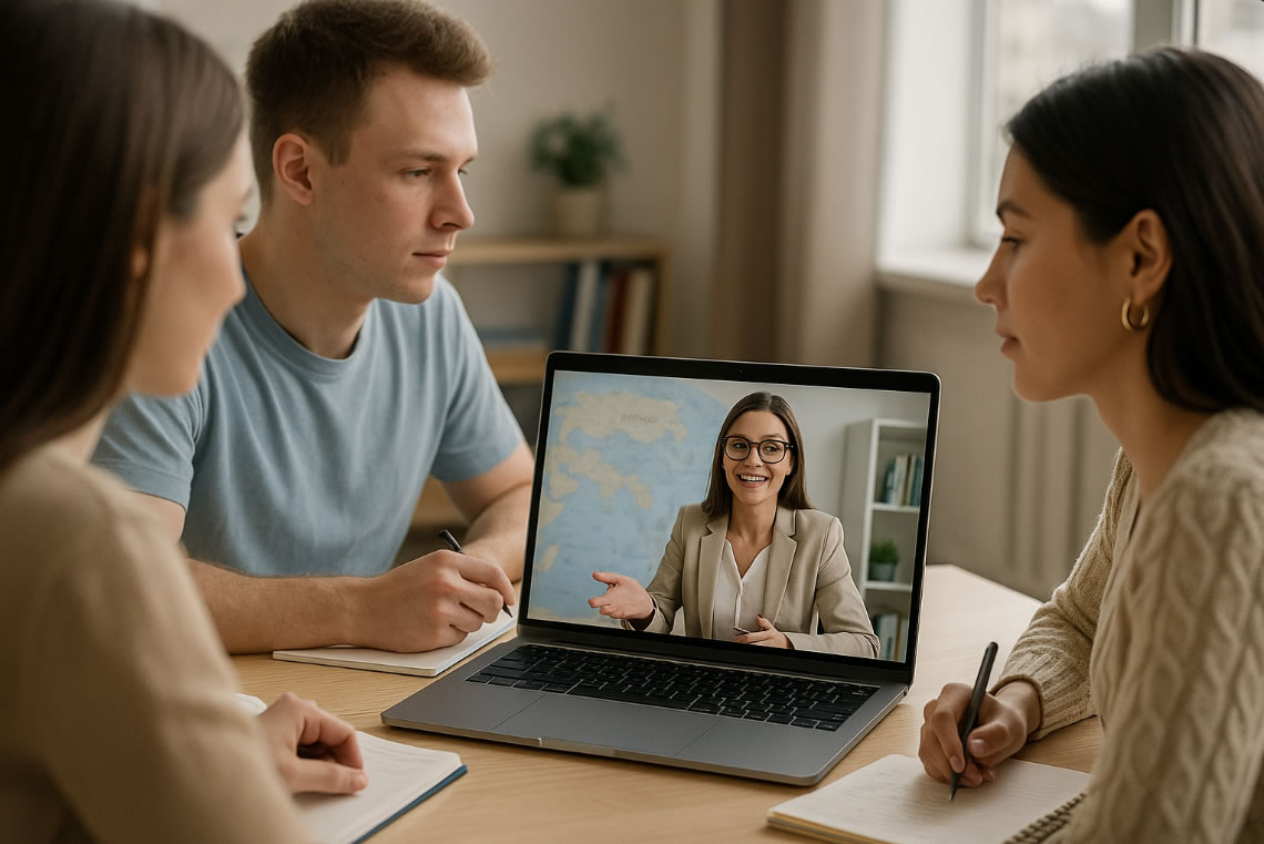 Одно из преимуществ онлайн-образования — заниматься можно всей семьей