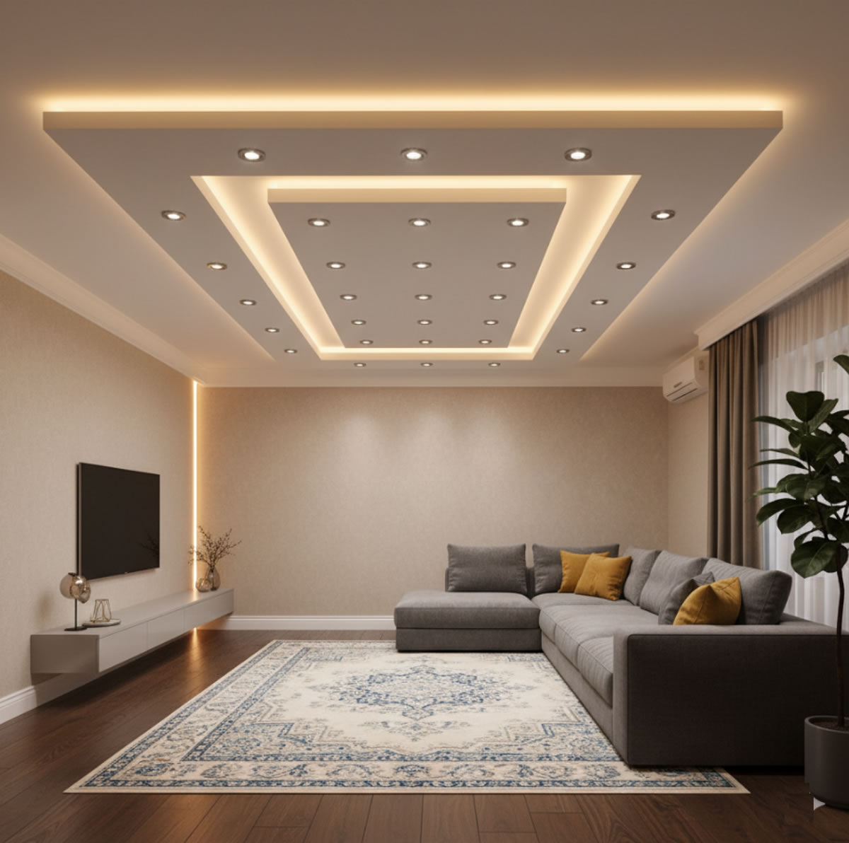 Необычный подвесной потолок