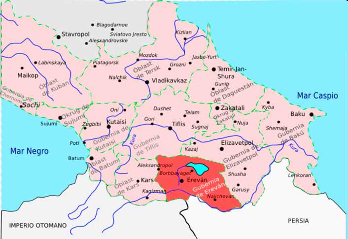 Карта рассления армян