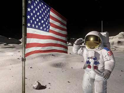 Высадка аммериканцев на Луну в 1972 году